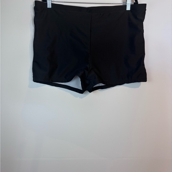 SHEIN Black Swim Shorts 4XL – Plus Size High-Waist Swim Bottoms - Picture 1 of 7